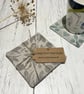 Hand Printed Linen Coaster Set - Image 1