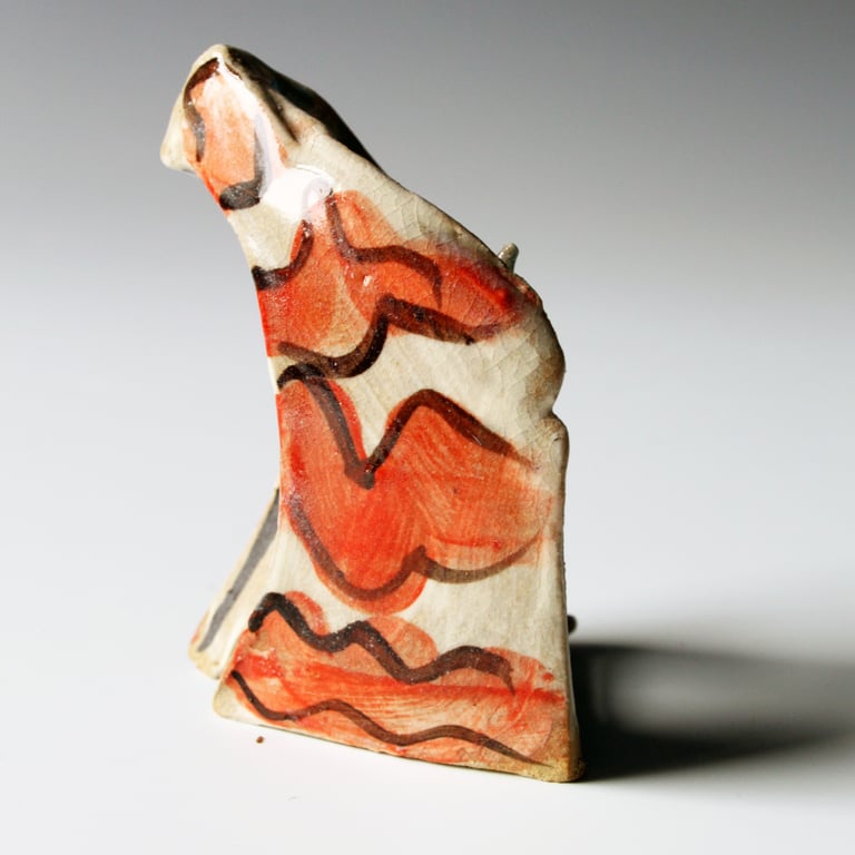 Small Sculpture: Ceramic Sketch: Slab Structure