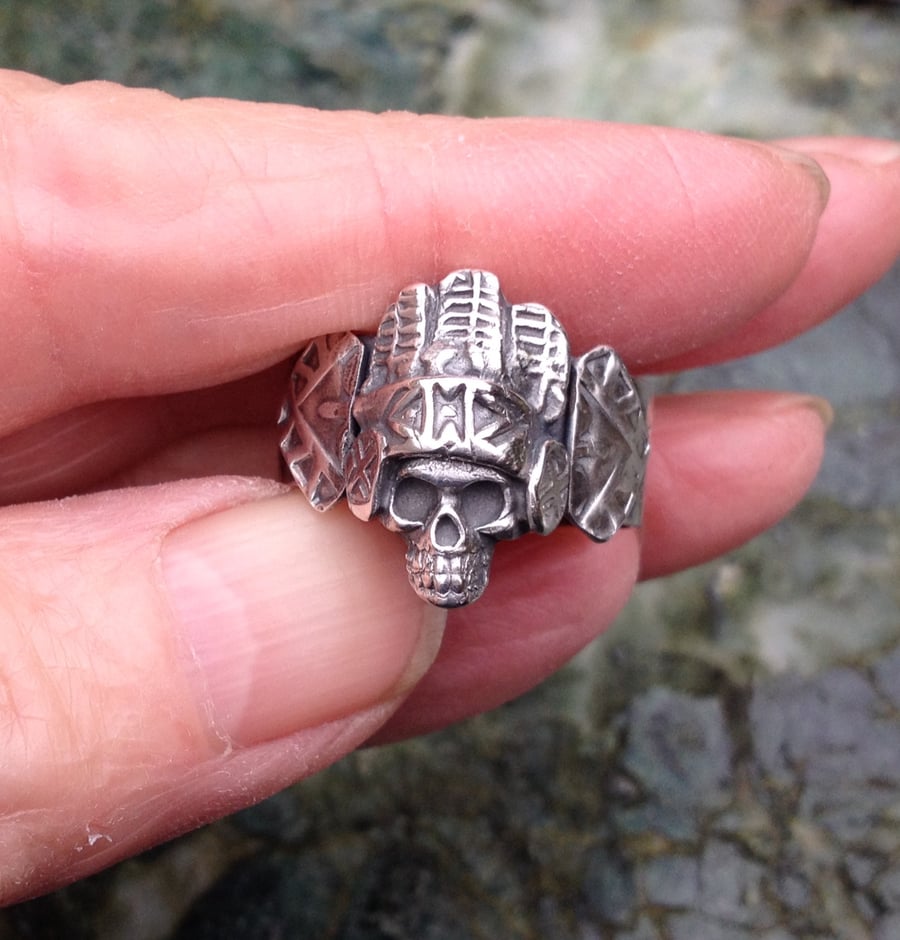 Montezuma skull ring