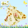 Cream Botanics Dress
