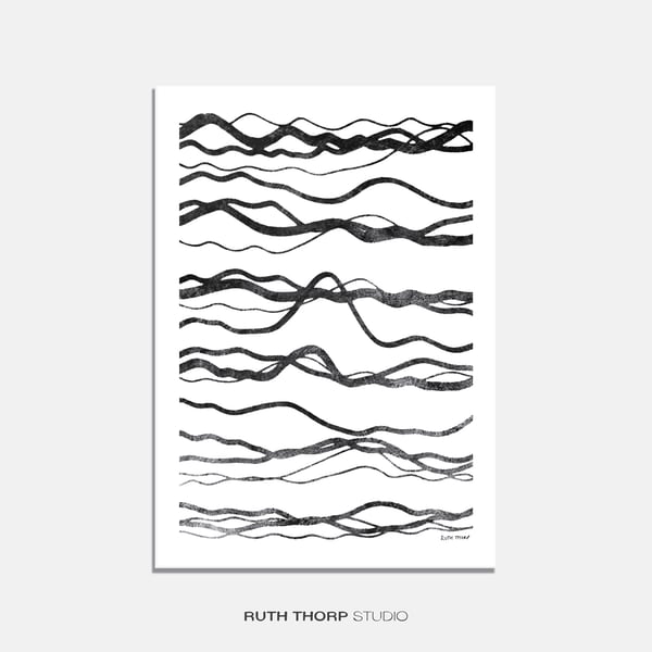 Waves - A4 Illustrated Art Print