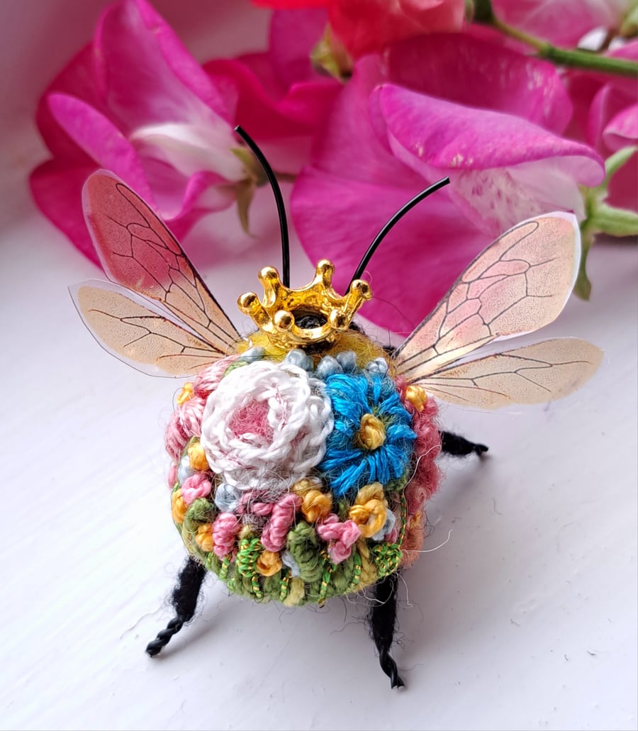 Embroidered Queen Bee 