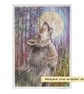 Howl at The Moon, a small original wolf drawing, animal wall art - Image 5