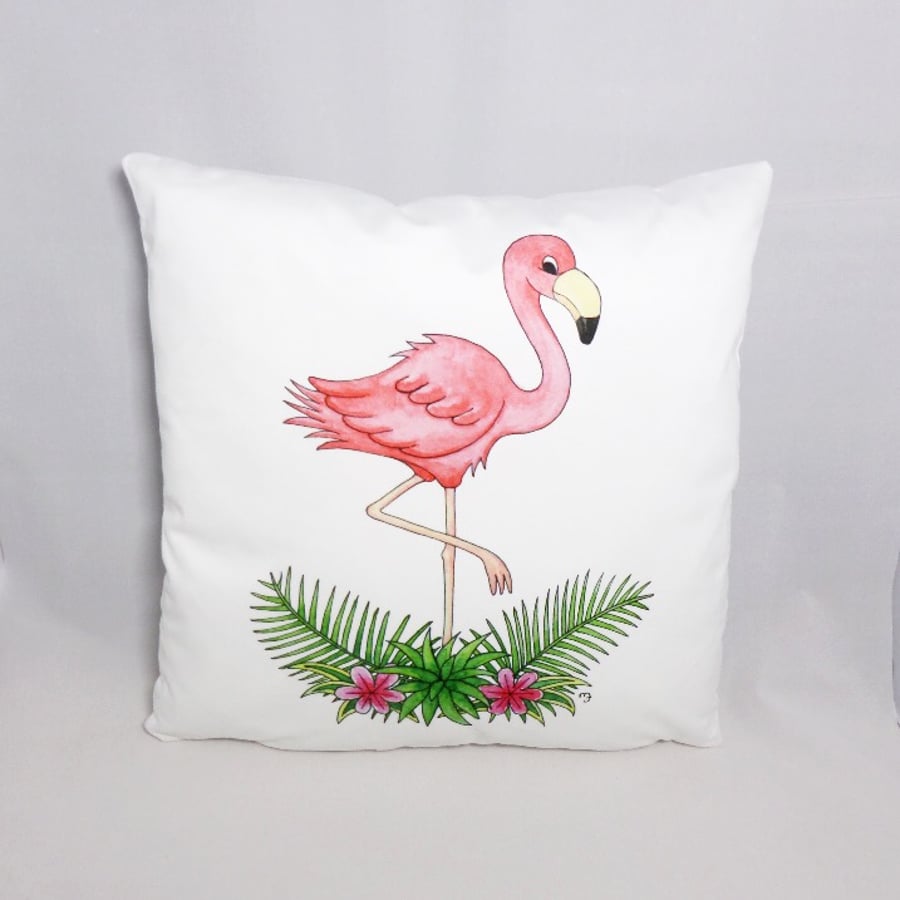 Flamingo Cushion Cover - Soft Cushion Cover - Flamingo Cushion