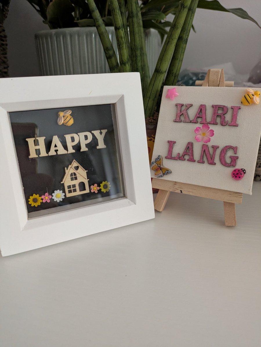 Cute Happy Home frame 