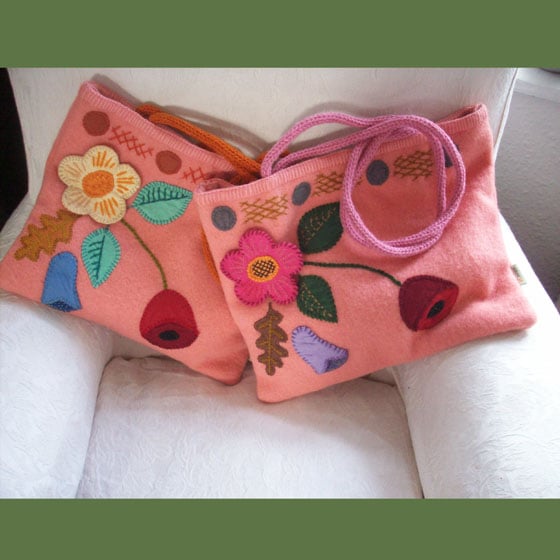 VANESSA BLANKET BAG, Pink Or Cream Flower NOW REDUCED!