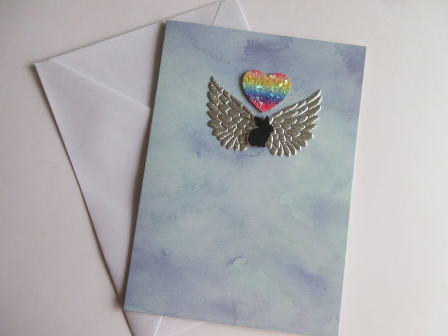 Rabbit Pet Loss Sympathy Condolences Greetings Folksy