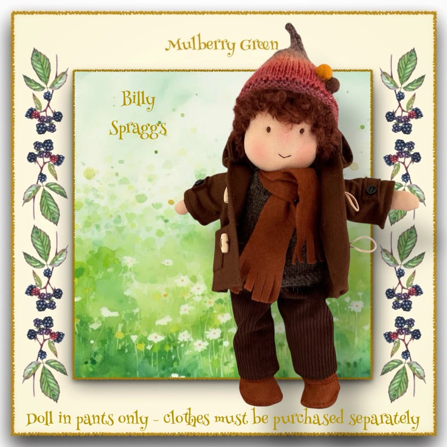 Doll - Billy Spraggs - a handcrafted Mulberry Green doll
