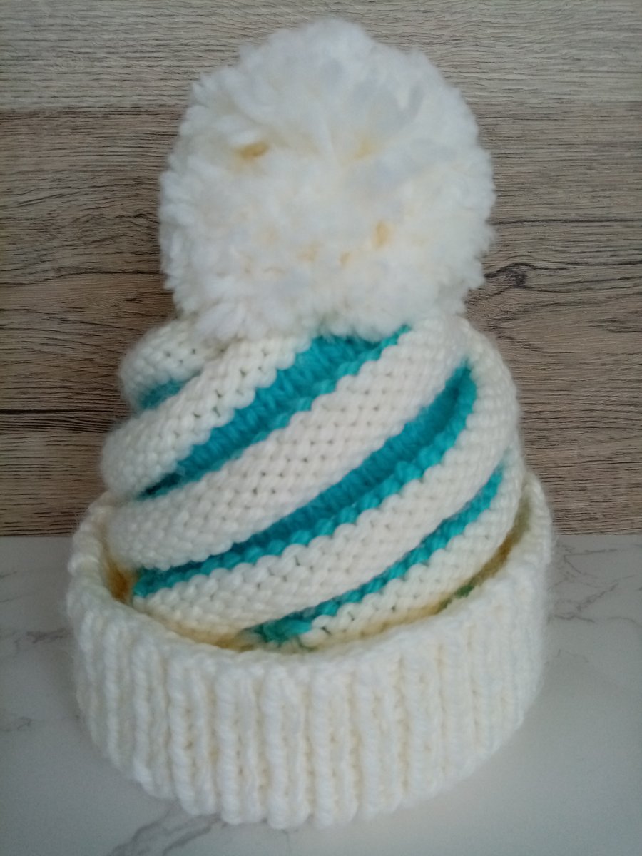 Cupcake Swirl Hat - Bobble Hat for Kids - Fun Hat
