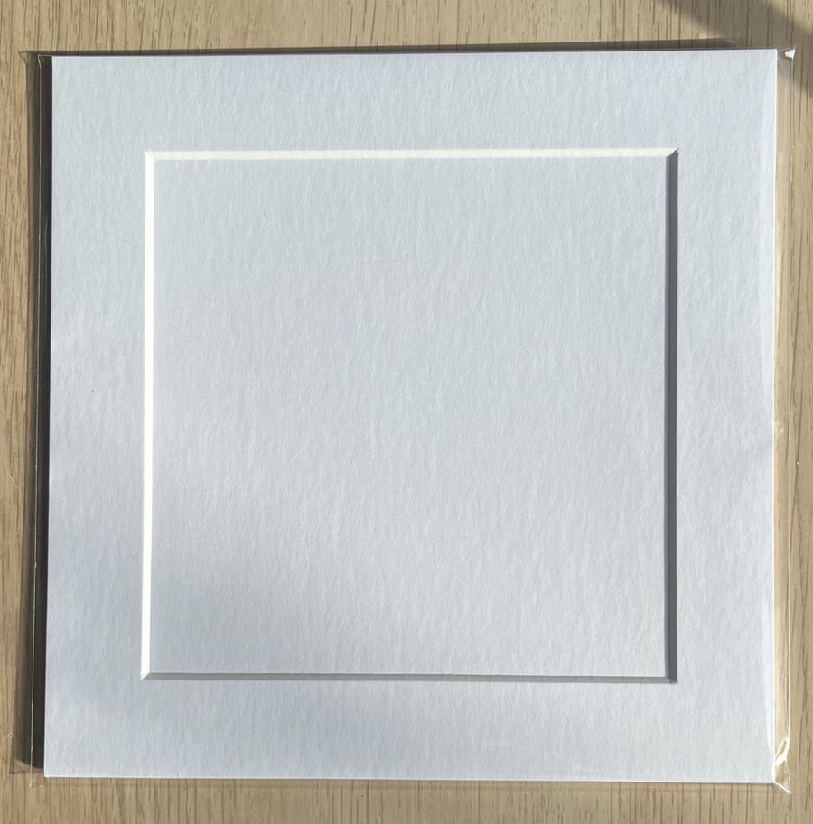Backing Board & Mount for Square Linen Panels - White