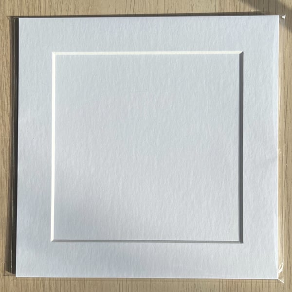 Backing Board & Mount for Square Linen Panels - White