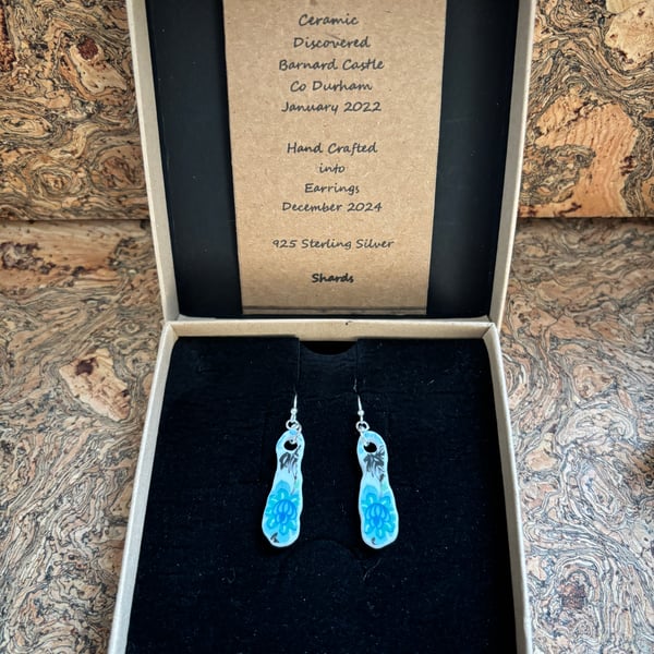 Handmade Earrings, Ceramic, Unique Earrings, Vintage, Eco Friendly Gifts