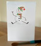 Hand painted Personalised Christmas card - Image 1
