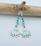 Sea Green Octopus Earrings, Birthday, Anniversary, Gifts For Nature Lovers - Image 6