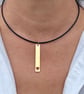 Women's leather necklace Boho dainty necklace  - Image 3