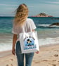 Life is Better OnThe Beach Tote Cotton Shopping Bag.