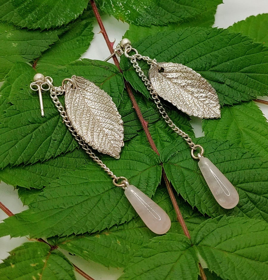 Rose Leaf Quartz Drops