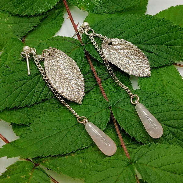 Rose Leaf Quartz Drops