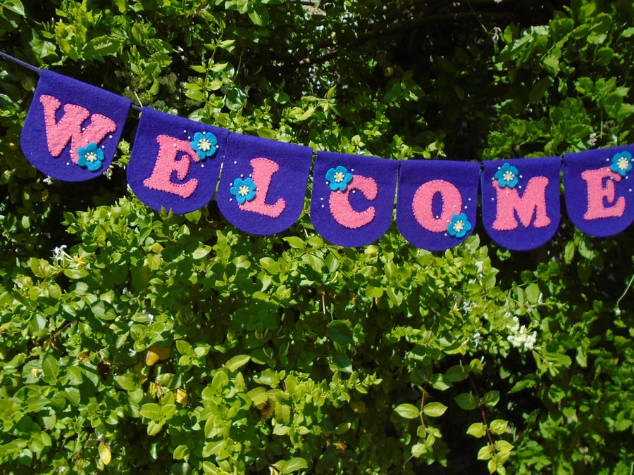 "WELCOME" BUNTING