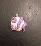 Creature Of The Deep Purple Polymer Clay Tentacle Pendant - Image 4