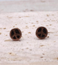 Copper Peace Sign Stud Earrings, 7th Anniversary, Peace & Harmony Lovers Gift. - Image 7