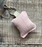 Pink Fabric Keyring