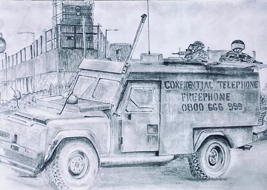 Army vehicle in Northern Ireland APV