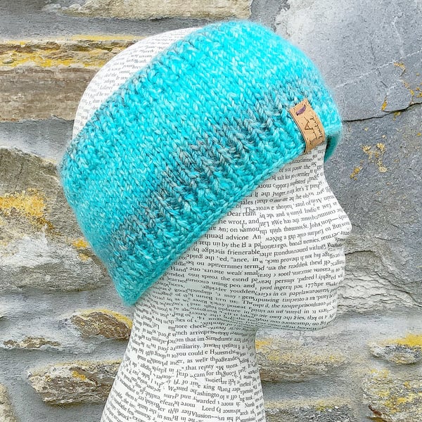 Pale Blue Neck Warmer. Headband. Scarf. Winter Scarf.