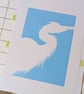 'Crags Heron' Lino Print  - Image 9