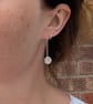 Sterling Silver Daisy Pebble Long Earrings - JBJ1112 - Image 5