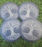 Tree of Life Slate Coaster Handmade Laser Etched Coaster - Image 2