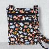 SALE: Cross body bag, dog walking bag, double zipped