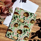 A6 Hedgehog Blank Greetings Card Birthdays, Thank yous, Special occasions