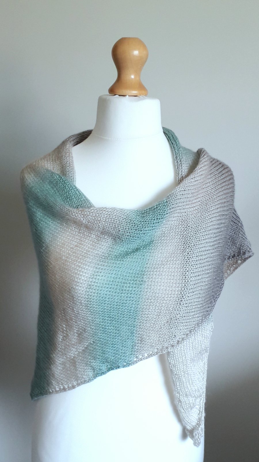 Light as a Feather Shawl, Wrap,  Stole, Scarf, with Alpaca