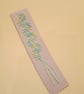 Lemon blue-green Tatted Bookmark