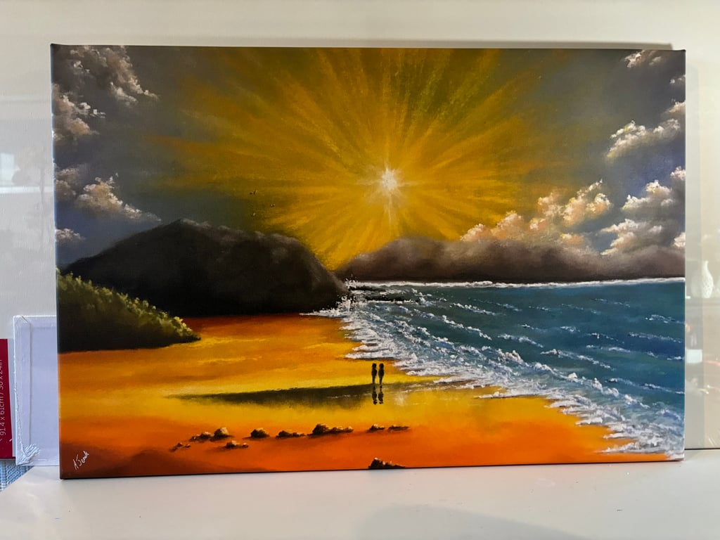 A high quality signed print on canvas by Andrew Jenkins 