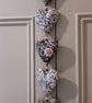Hanging Heart Decoration - William Morris Fabrics Blue