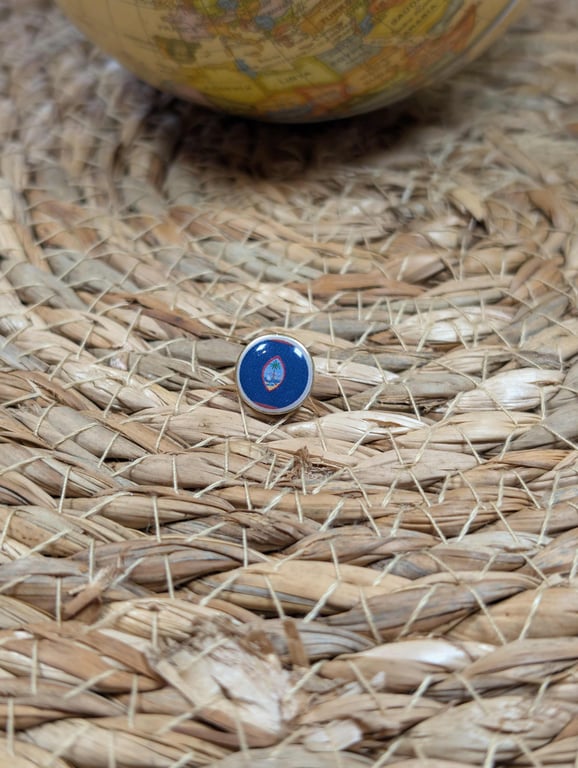 Guam Flag Map Pin – Pacific Travel Map Push Pin for Wooden Maps, Guam Map Marker