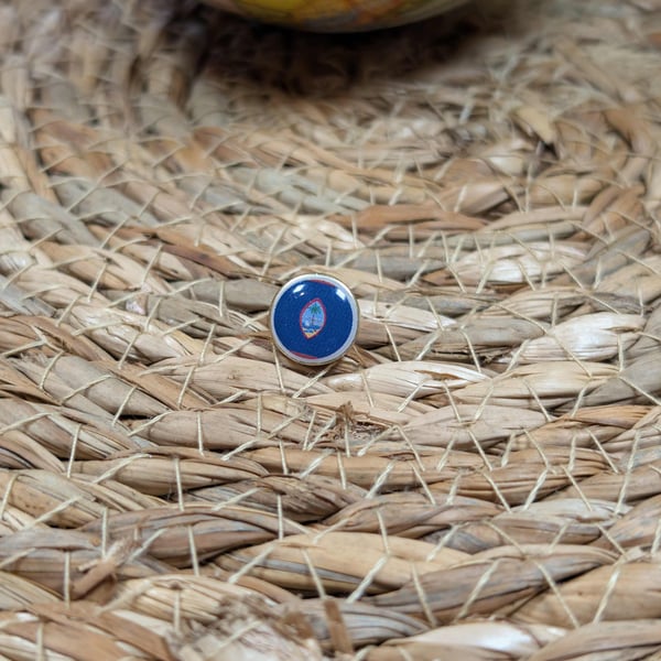 Guam Flag Map Pin – Pacific Travel Map Push Pin for Wooden Maps, Guam Map Marker