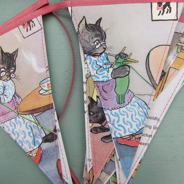 Vintage paper bunting - Smoke and Fluff