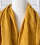 Mustard Gold with Gold Speckles Infinity Scarf, 100% cotton  - Image 2