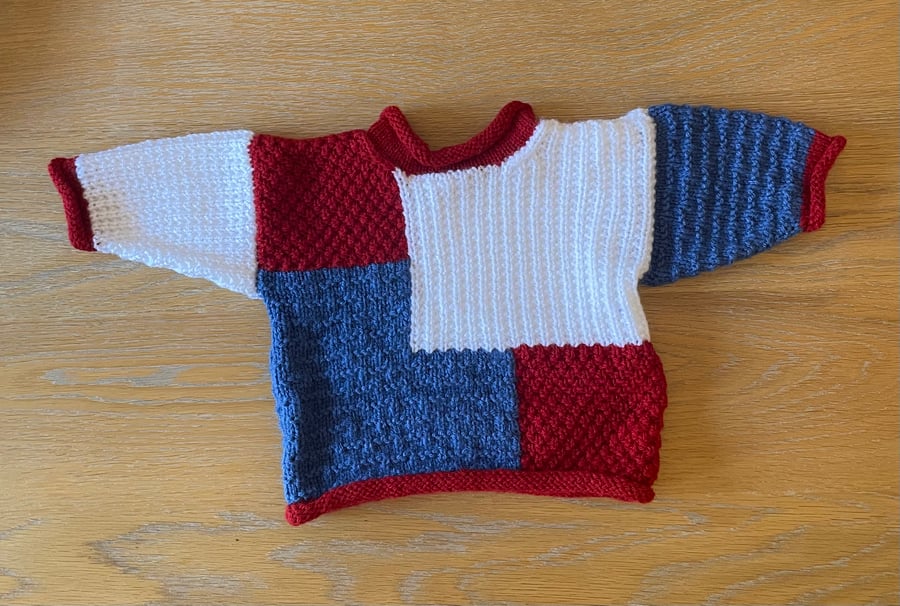 Multi-coloured  baby sweater