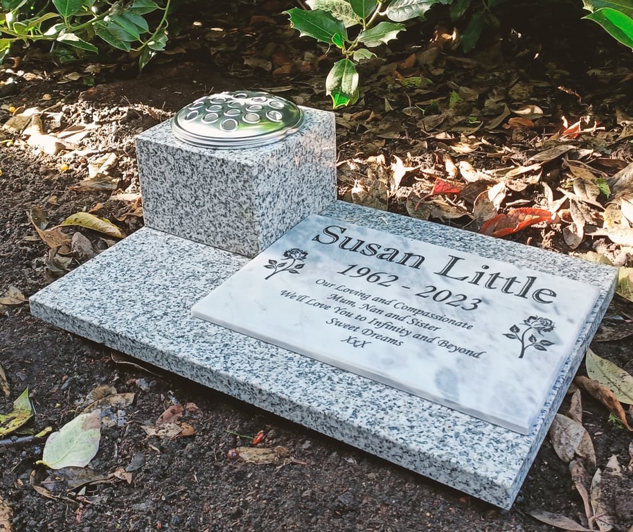 Personalised Marble Granite Grave Marker Grave Stone Cemetery Plaque 