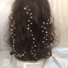 GRACIE - Pearl Hair Vine - Silver-Gold Plated & RoseGold - Lengths from 8.99!