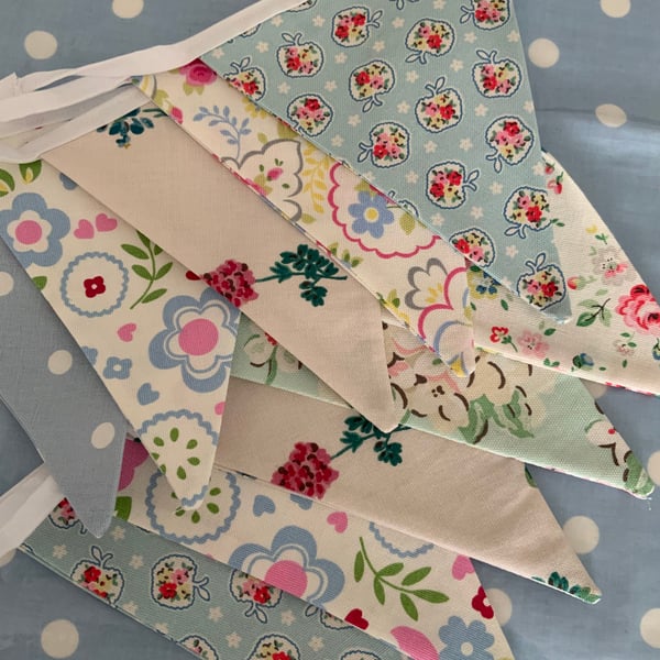 Cath kidston  fabric bunting, cotton fabric bunting 