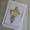 Spring Flowers on Cross - Easter Card