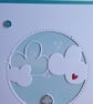 Neutral New Baby Card - Over the Moon for you - Rabbit With Clouds - Aqua - Image 6