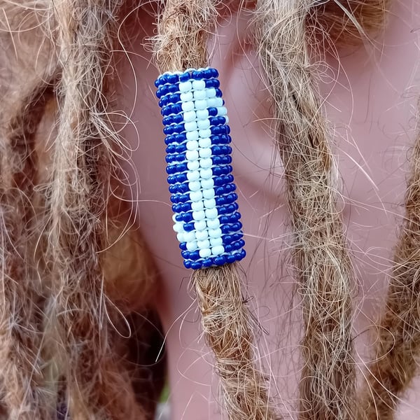 Eihwaz viking protection rune beaded dreadlock bead