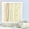 Wedding card - luxury premium embroidered fabric textile embroidery