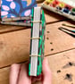 Hand Bound A7 Watercolour Sketchbook with Coptic Stitch Exposed Spine. - Image 4